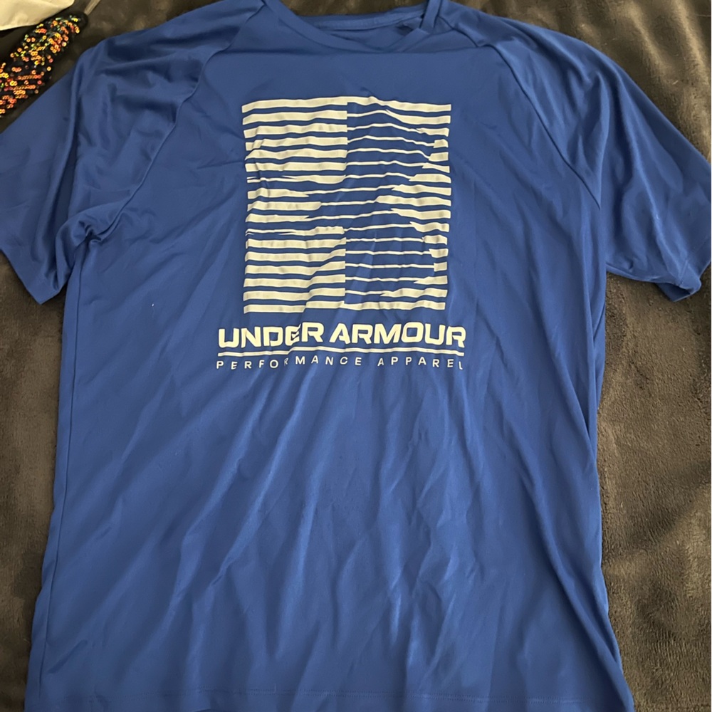 Under Armour Men's Blue Graphic Tee